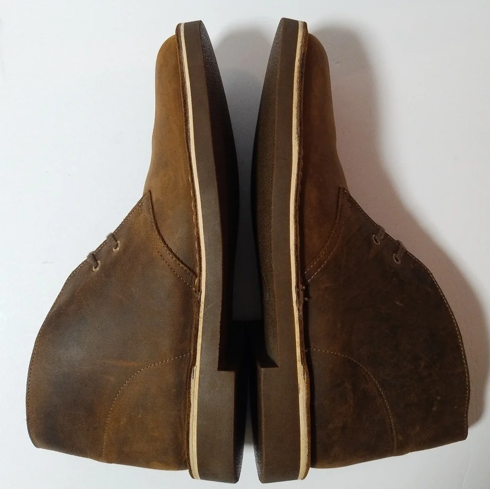 Clarks Men's Bushacre Leather Chukka Boots Size 11M